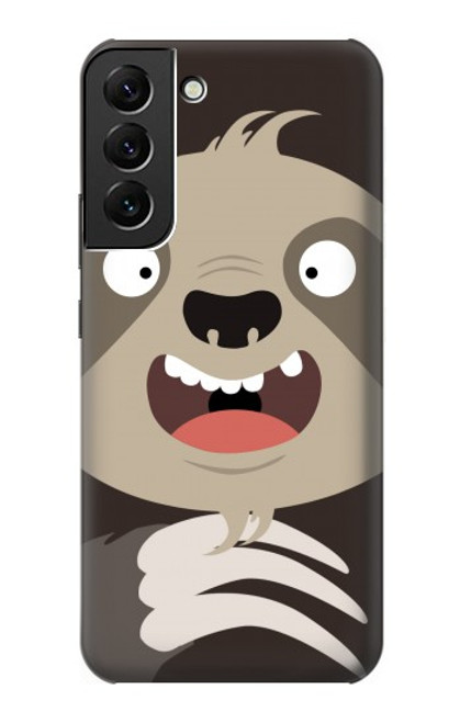 W3855 Sloth Face Cartoon Hard Case and Leather Flip Case For Samsung Galaxy S22 Plus