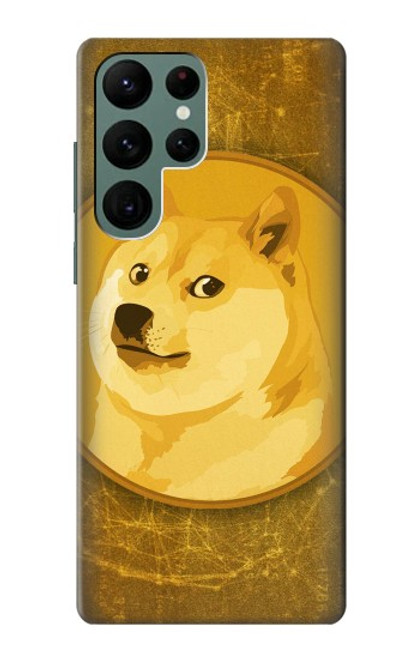 W3826 Dogecoin Shiba Hard Case and Leather Flip Case For Samsung Galaxy S22 Ultra