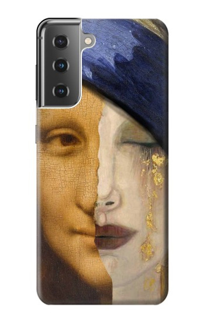 W3853 Mona Lisa Gustav Klimt Vermeer Hard Case and Leather Flip Case For Samsung Galaxy S21 Plus 5G, Galaxy S21+ 5G