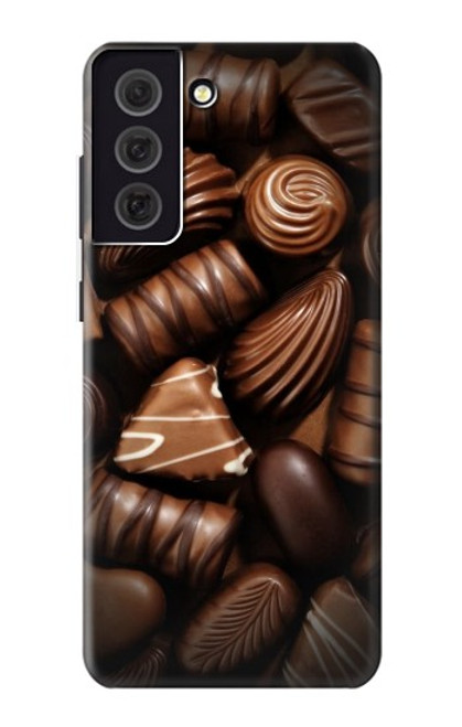 W3840 Dark Chocolate Milk Chocolate Lovers Hard Case and Leather Flip Case For Samsung Galaxy S21 FE 5G