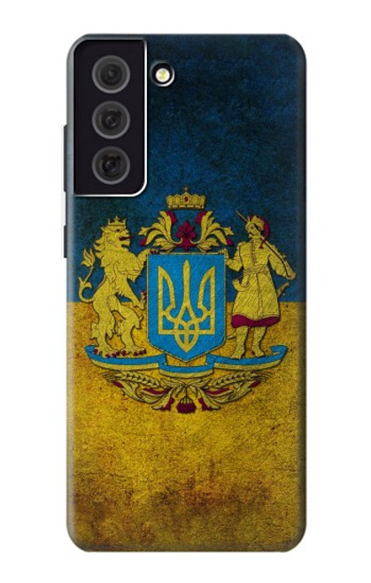 W3858 Ukraine Vintage Flag Hard Case and Leather Flip Case For Samsung Galaxy S21 FE 5G