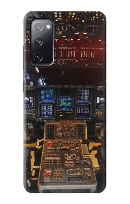 W3836 Airplane Cockpit Hard Case and Leather Flip Case For Samsung Galaxy S20 FE