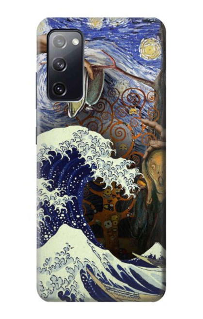 W3851 World of Art Van Gogh Hokusai Da Vinci Hard Case and Leather Flip Case For Samsung Galaxy S20 FE