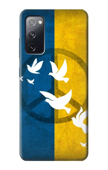 W3857 Peace Dove Ukraine Flag Hard Case and Leather Flip Case For Samsung Galaxy S20 FE