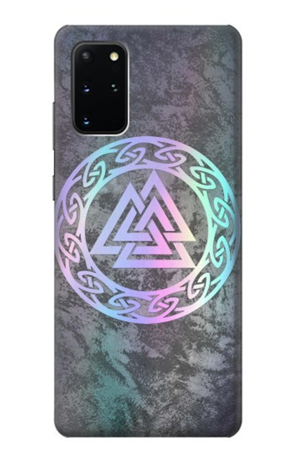 W3833 Valknut Odin Wotans Knot Hrungnir Heart Hard Case and Leather Flip Case For Samsung Galaxy S20 Plus, Galaxy S20+