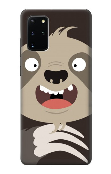 W3855 Sloth Face Cartoon Hard Case and Leather Flip Case For Samsung Galaxy S20 Plus, Galaxy S20+