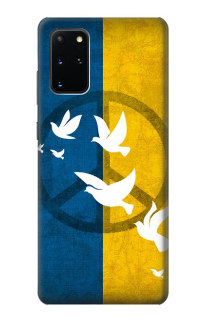 W3857 Peace Dove Ukraine Flag Hard Case and Leather Flip Case For Samsung Galaxy S20 Plus, Galaxy S20+