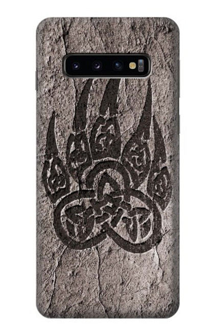 W3832 Viking Norse Bear Paw Berserkers Rock Hard Case and Leather Flip Case For Samsung Galaxy S10