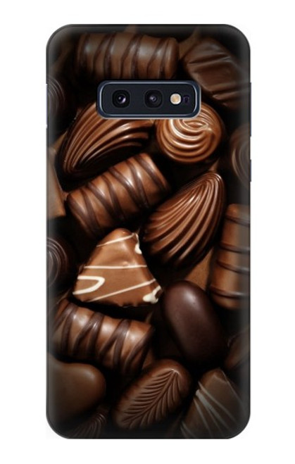 W3840 Dark Chocolate Milk Chocolate Lovers Hard Case and Leather Flip Case For Samsung Galaxy S10e