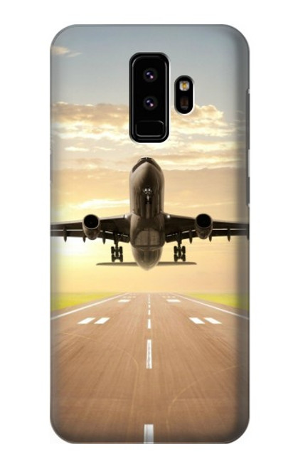 W3837 Airplane Take off Sunrise Hard Case and Leather Flip Case For Samsung Galaxy S9