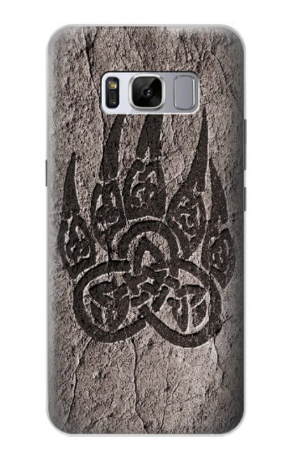 W3832 Viking Norse Bear Paw Berserkers Rock Hard Case and Leather Flip Case For Samsung Galaxy S8 Plus