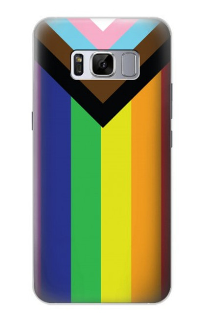 W3846 Pride Flag LGBT Hard Case and Leather Flip Case For Samsung Galaxy S8 Plus