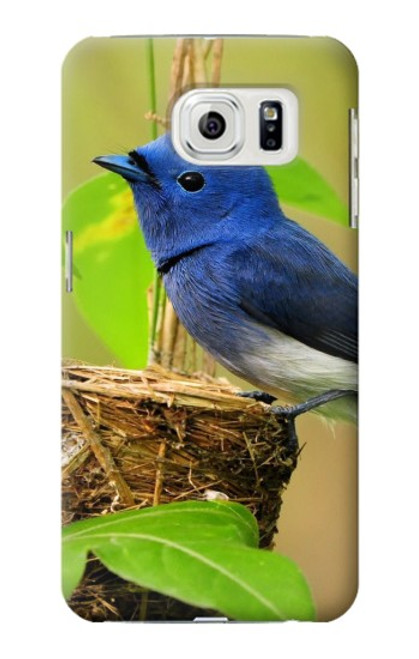 W3839 Bluebird of Happiness Blue Bird Hard Case and Leather Flip Case For Samsung Galaxy S7 Edge