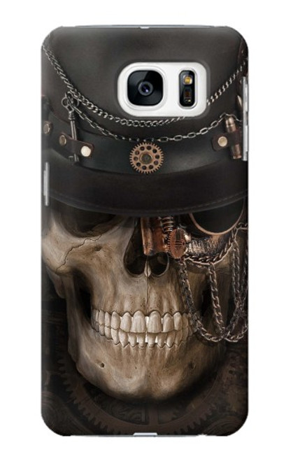 W3852 Steampunk Skull Hard Case and Leather Flip Case For Samsung Galaxy S7