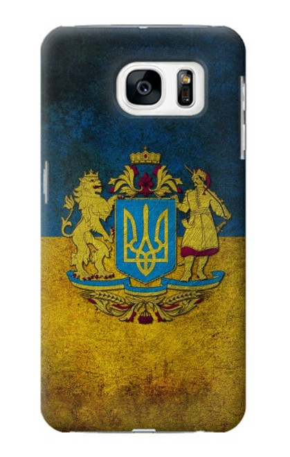 W3858 Ukraine Vintage Flag Hard Case and Leather Flip Case For Samsung Galaxy S7
