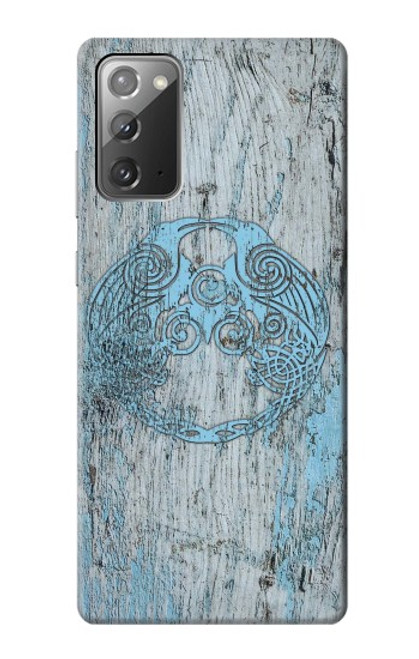 W3829 Huginn And Muninn Twin Ravens Norse Hard Case and Leather Flip Case For Samsung Galaxy Note 20