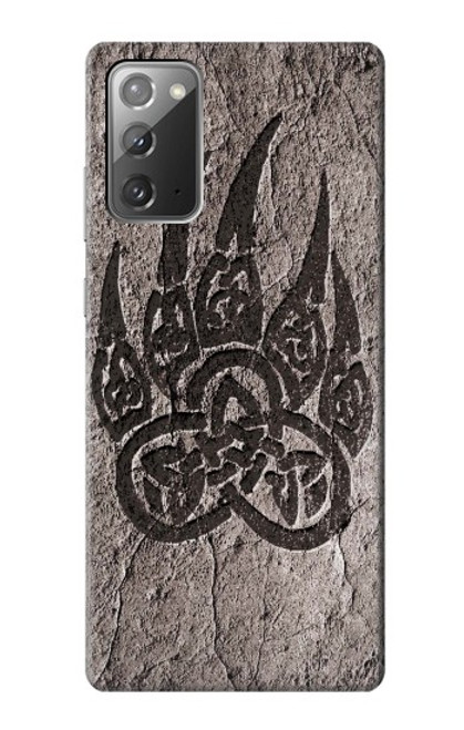 W3832 Viking Norse Bear Paw Berserkers Rock Hard Case and Leather Flip Case For Samsung Galaxy Note 20