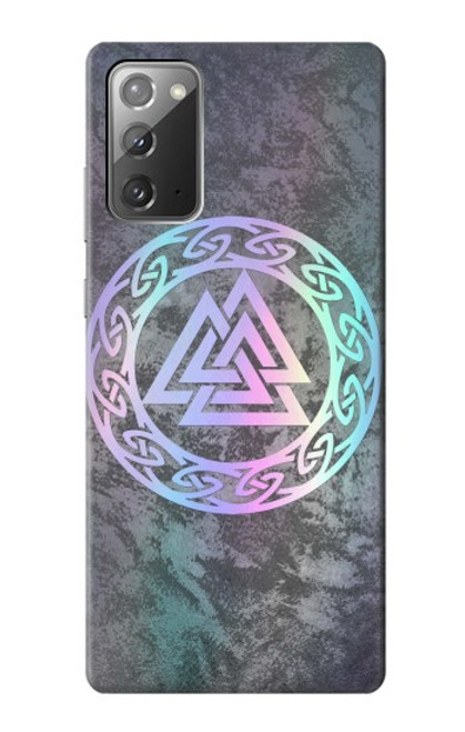 W3833 Valknut Odin Wotans Knot Hrungnir Heart Hard Case and Leather Flip Case For Samsung Galaxy Note 20