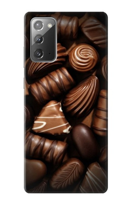 W3840 Dark Chocolate Milk Chocolate Lovers Hard Case and Leather Flip Case For Samsung Galaxy Note 20