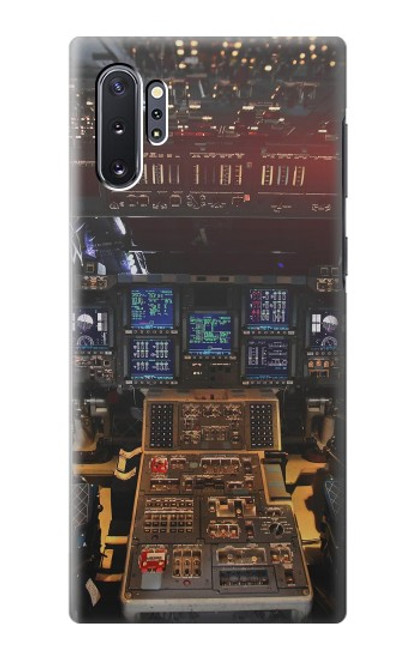 W3836 Airplane Cockpit Hard Case and Leather Flip Case For Samsung Galaxy Note 10 Plus