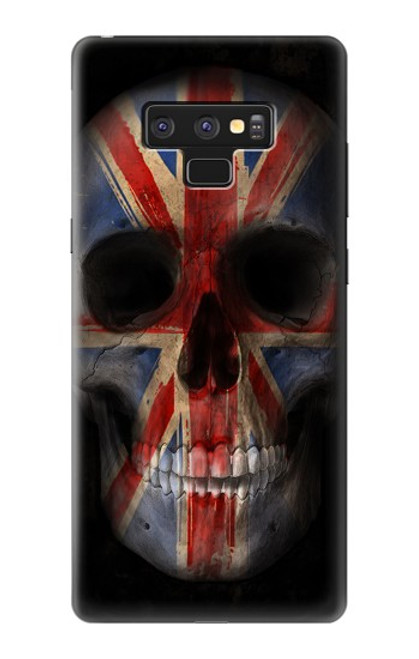 W3848 United Kingdom Flag Skull Hard Case and Leather Flip Case For Note 9 Samsung Galaxy Note9