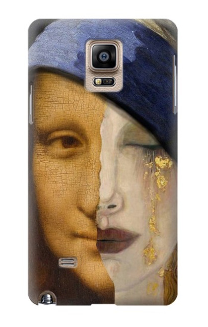 W3853 Mona Lisa Gustav Klimt Vermeer Hard Case and Leather Flip Case For Samsung Galaxy Note 4