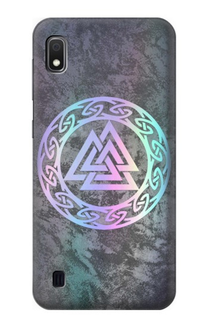 W3833 Valknut Odin Wotans Knot Hrungnir Heart Hard Case and Leather Flip Case For Samsung Galaxy A10
