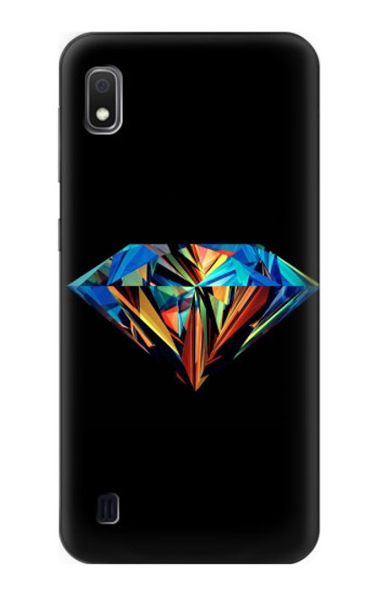 W3842 Abstract Colorful Diamond Hard Case and Leather Flip Case For Samsung Galaxy A10