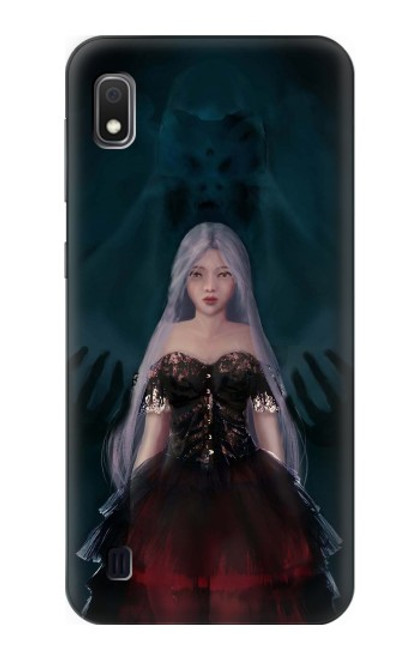 W3847 Lilith Devil Bride Gothic Girl Skull Grim Reaper Hard Case and Leather Flip Case For Samsung Galaxy A10
