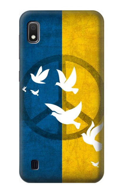 W3857 Peace Dove Ukraine Flag Hard Case and Leather Flip Case For Samsung Galaxy A10