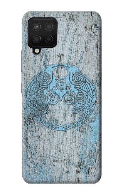 W3829 Huginn And Muninn Twin Ravens Norse Hard Case and Leather Flip Case For Samsung Galaxy A12