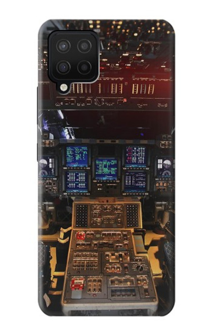 W3836 Airplane Cockpit Hard Case and Leather Flip Case For Samsung Galaxy A12