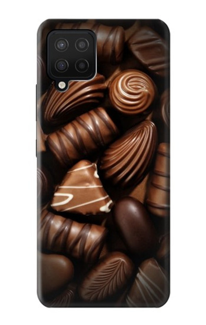 W3840 Dark Chocolate Milk Chocolate Lovers Hard Case and Leather Flip Case For Samsung Galaxy A12