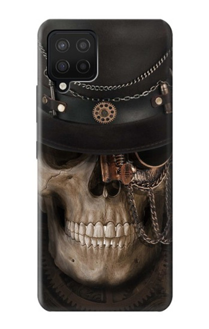 W3852 Steampunk Skull Hard Case and Leather Flip Case For Samsung Galaxy A12