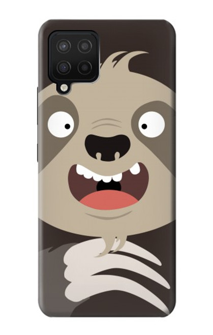 W3855 Sloth Face Cartoon Hard Case and Leather Flip Case For Samsung Galaxy A12