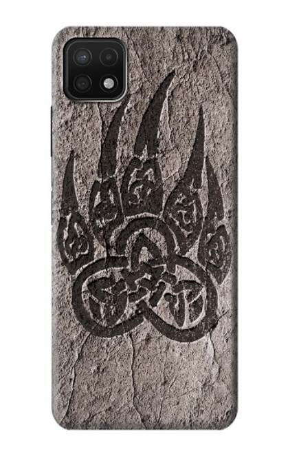 W3832 Viking Norse Bear Paw Berserkers Rock Hard Case and Leather Flip Case For Samsung Galaxy A22 5G