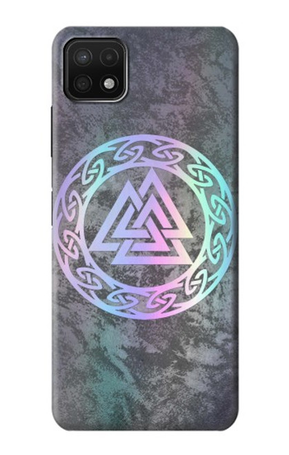 W3833 Valknut Odin Wotans Knot Hrungnir Heart Hard Case and Leather Flip Case For Samsung Galaxy A22 5G