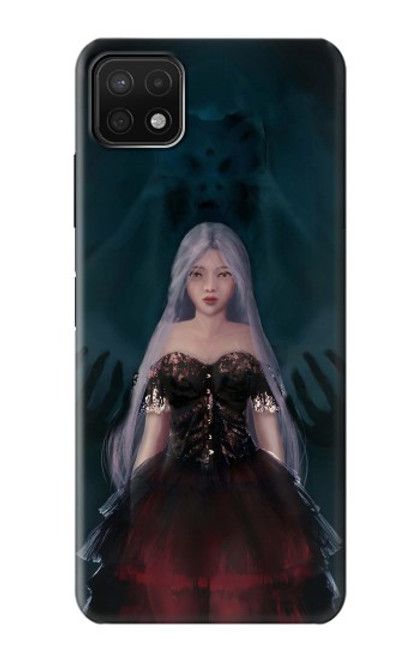 W3847 Lilith Devil Bride Gothic Girl Skull Grim Reaper Hard Case and Leather Flip Case For Samsung Galaxy A22 5G