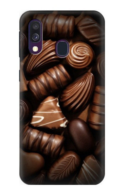 W3840 Dark Chocolate Milk Chocolate Lovers Hard Case and Leather Flip Case For Samsung Galaxy A40