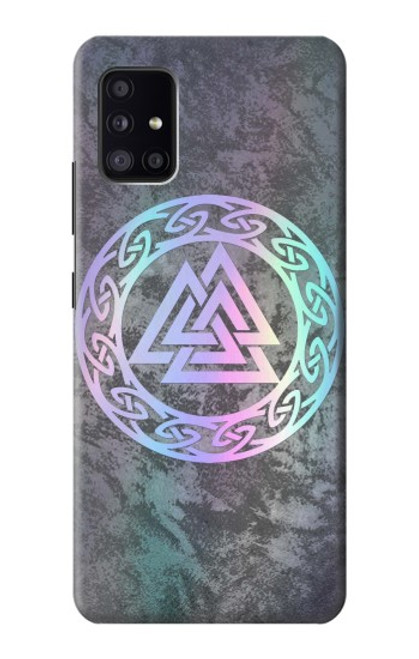 W3833 Valknut Odin Wotans Knot Hrungnir Heart Hard Case and Leather Flip Case For Samsung Galaxy A41
