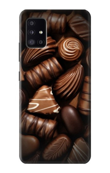W3840 Dark Chocolate Milk Chocolate Lovers Hard Case and Leather Flip Case For Samsung Galaxy A41