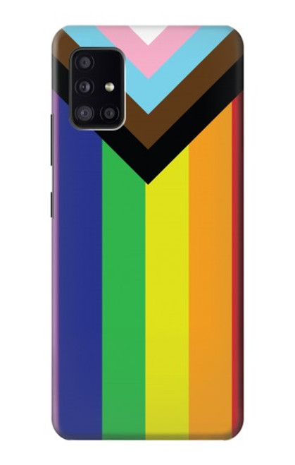 W3846 Pride Flag LGBT Hard Case and Leather Flip Case For Samsung Galaxy A41
