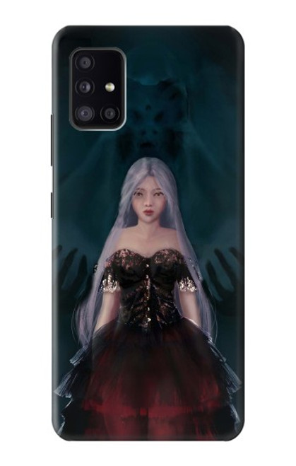 W3847 Lilith Devil Bride Gothic Girl Skull Grim Reaper Hard Case and Leather Flip Case For Samsung Galaxy A41