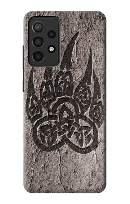 W3832 Viking Norse Bear Paw Berserkers Rock Hard Case and Leather Flip Case For Samsung Galaxy A52, Galaxy A52 5G