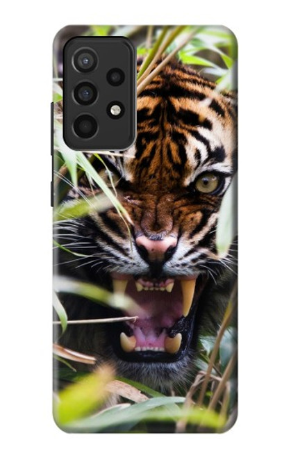 W3838 Barking Bengal Tiger Hard Case and Leather Flip Case For Samsung Galaxy A52, Galaxy A52 5G