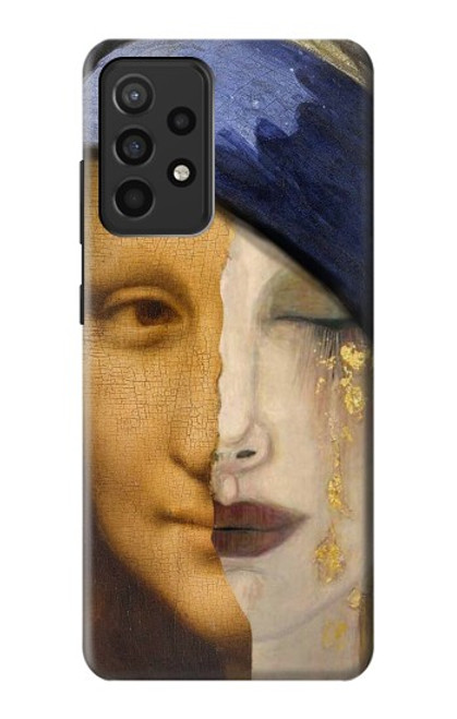 W3853 Mona Lisa Gustav Klimt Vermeer Hard Case and Leather Flip Case For Samsung Galaxy A52, Galaxy A52 5G