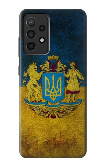 W3858 Ukraine Vintage Flag Hard Case and Leather Flip Case For Samsung Galaxy A52, Galaxy A52 5G