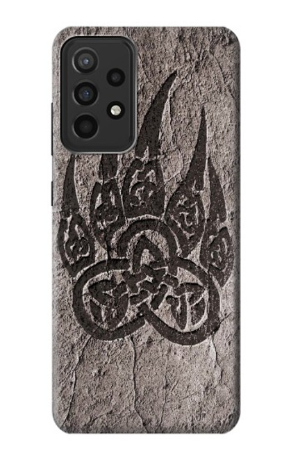 W3832 Viking Norse Bear Paw Berserkers Rock Hard Case and Leather Flip Case For Samsung Galaxy A52s 5G