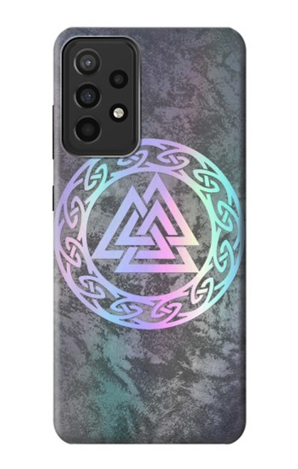 W3833 Valknut Odin Wotans Knot Hrungnir Heart Hard Case and Leather Flip Case For Samsung Galaxy A52s 5G