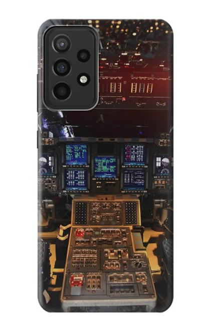 W3836 Airplane Cockpit Hard Case and Leather Flip Case For Samsung Galaxy A52s 5G